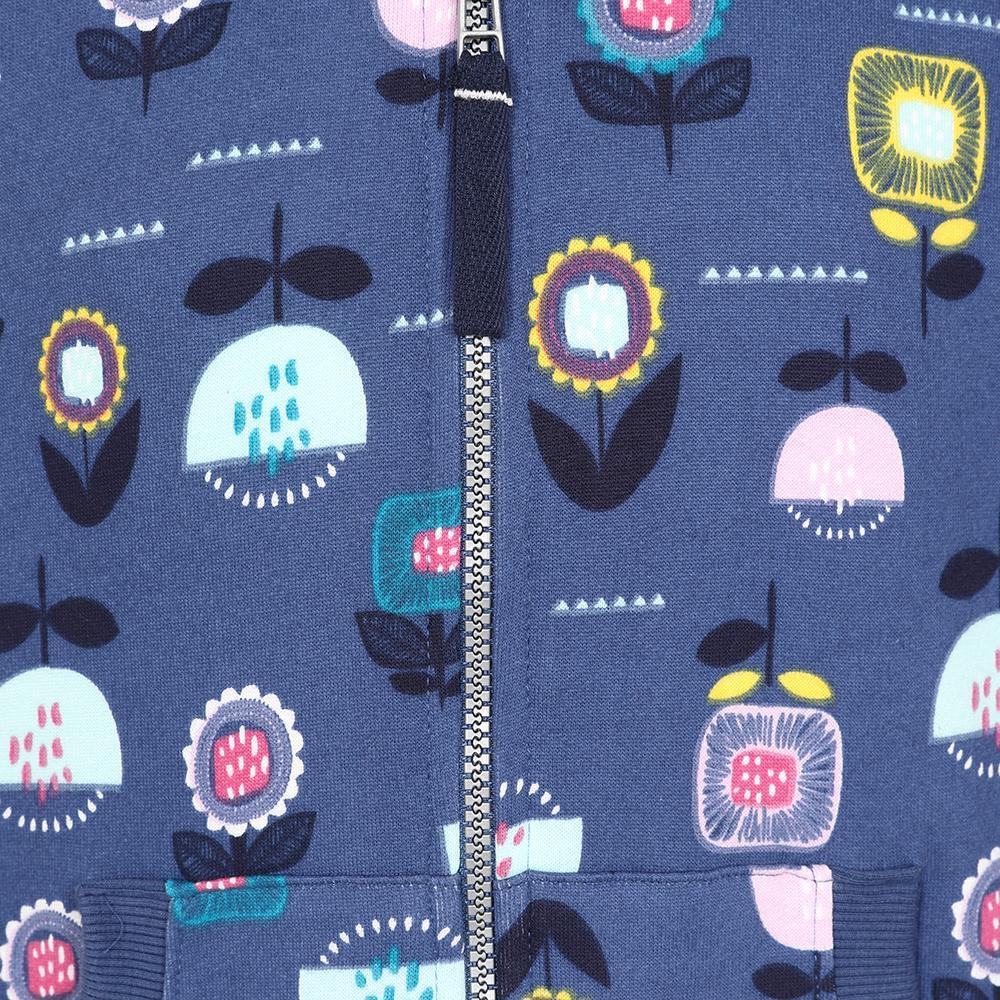 Lazy Jacks Childrens/Kids Flowers Full Zip Hoodie