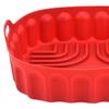 Square Silicone Air Fryer Liner with Handles Non-Stick Reusable Baking Mat for Oven & Microwave Dishwasher Safe Heat-Resistant Air Fryer