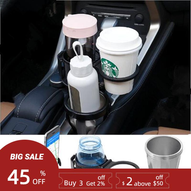 Universal Multi-Function Car Cup Holder Phone Stand Truck Drink Holder Beverage Rack Air Outlet Automotive Accessory