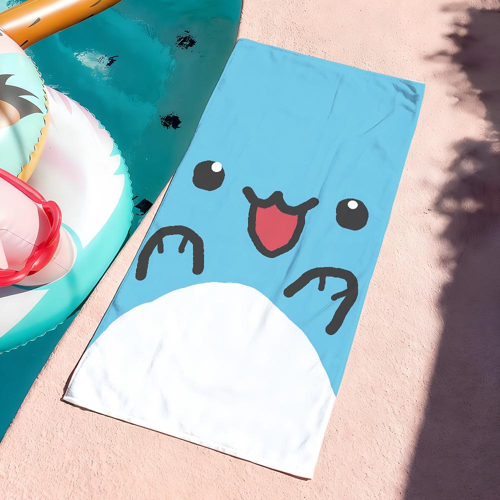 Blau Cartoon Süß B-Bugcat Capoo Cartoon Handtuch Schnelltrocknend Weich Yoga Schwimmen Fitness Bergsteigen Große Strandtücher