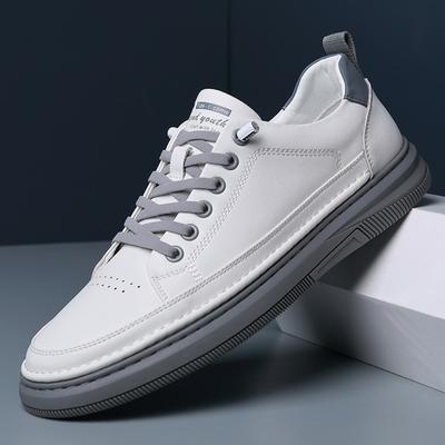 Fashion Dermis Designer Shoes Men 2024 Spring New Genuine Leather Shoes Men's Casual Board Shoes Luxury Zapatos De Hombre