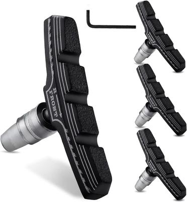 4 BUCĂȚI Plăcuțe de Frână Premium pentru Bicicletă, Plăcuțe Profesionale V-Brake pentru Bicicletă de Munte, Kit Blocuri de Frână pentru Bicicletă, cu Cheie Hexagonală Gratuită