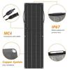 100W Flexible Solar Panel & Controller Kit - 2pcs Photovoltaic System Set
