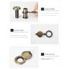 Safety Metal Door Viewers Covers Flip Over Fixed Privacy Peephole Lid Privacy Cover Door Protectorations Safety Door