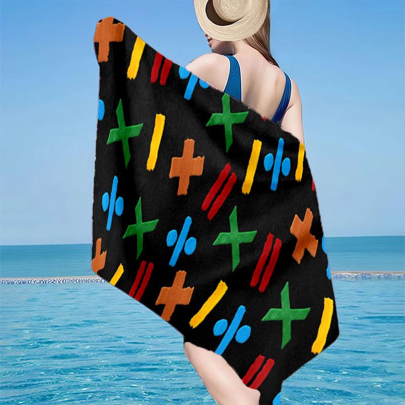Ed Music Guitar Beach Towel, Super Soft Microfiber, Gift for Her/Him, Birthday, for Pool, Beach, Travel, Home Decor Fan Gifts
