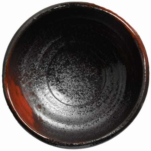 Mino ware Matcha bowl, red, made in Japan, 505-39