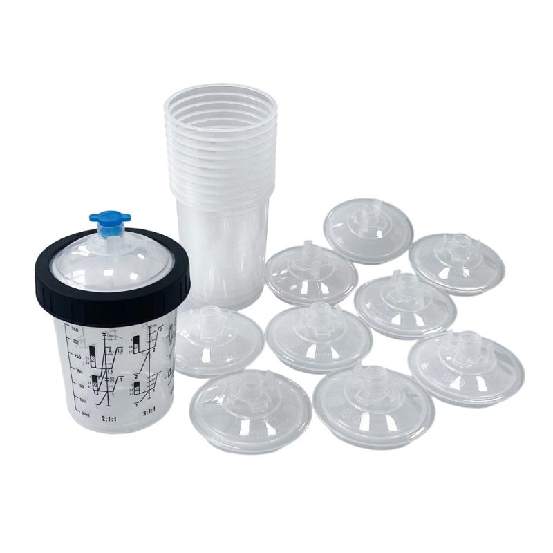 

Краскопульты Бачок для краски Краскопульты Мерный стаканчик 165/400/600 мл Одноразовый мерный стаканчик Легкая настройка для покраски