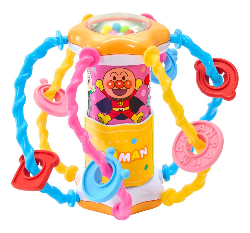 AGATSUMA Anpanman Spinning and Cutting! Greedy Hand Play Ball (Ages 7 Months and Up)
