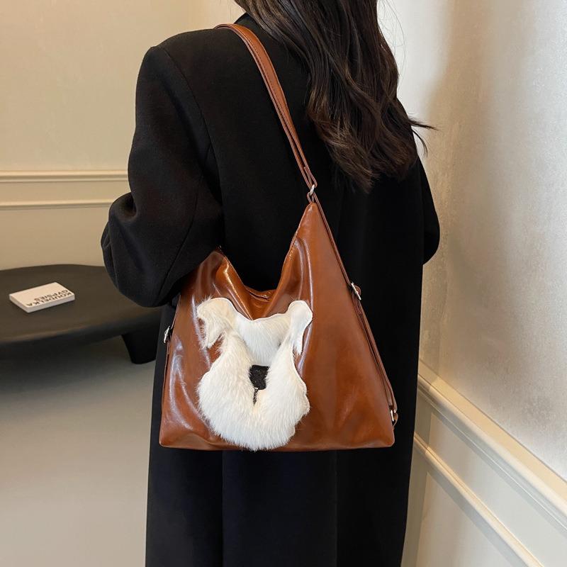 Casual commuting large-capacity women's backpack new fashion niche design shoulder tote bag