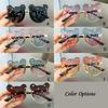 Cartoon Bear Kids Sunglasses Rimless Eyewear Party Children Sun Glasses  for Boys Girls