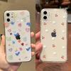 Cute Heart Daisy Clear Case for Samusng Galaxy S25 S24 Ultra S22 S23 S21 Plus FE S25Ultra 5G A55 A15 A16 A54 A35 A53 Soft Cover
