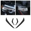 4x Front Headlight Eyebrow Trim Cover Decal For 4Runner 2010+Carbon Fiber