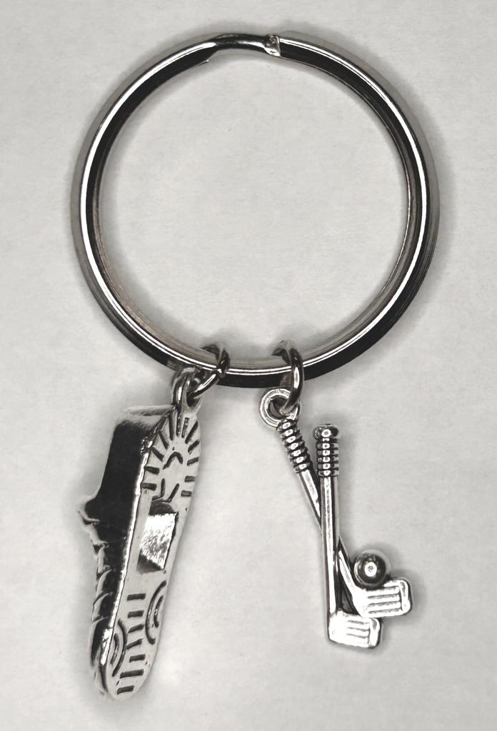 Golf Tournament Competition Souvenir Gift Keychain Lightweight Compact Metal Keychain [Woodstar]