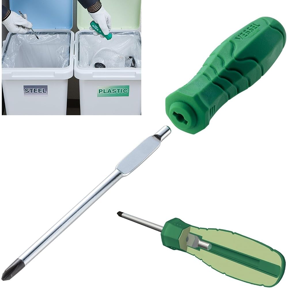 VESSEL (VESSEL) Sepadra Eco Screwdriver (Thin Shaft Type) -4 x 75 560