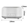 Flame Air Diffuser for Essential Oils Aroma Diffuser Auto Shut Off 400ml Night Light Noiseless Mist Tabletop 12W Air Humidifier