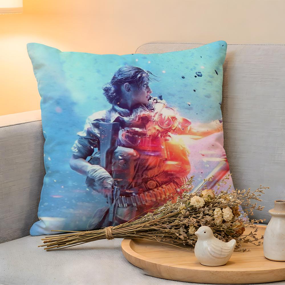 

Cushion Cover Linen SkinFriendly Soft Decorative Case For Sofa Home Decor Hot Cool Games BBattlefield Pillow cover 30x30cm