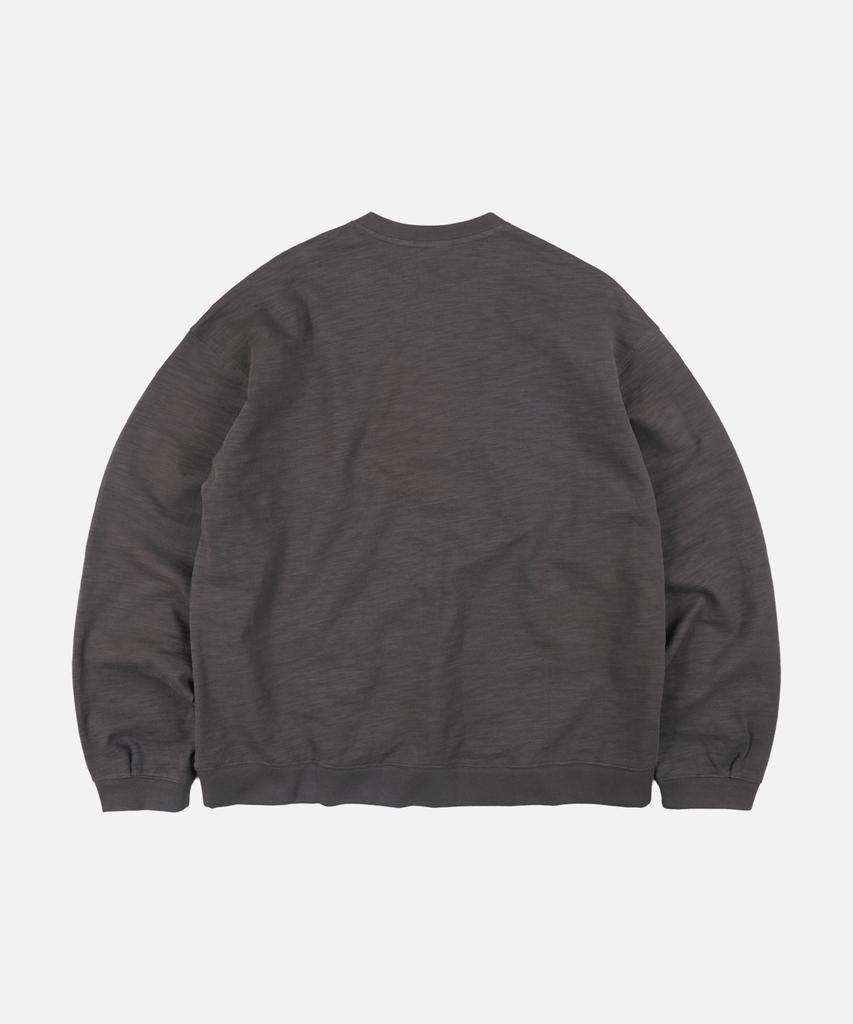 FRIZMWORKS Slub Henley Neck L/S Tee _ Charcoal