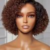 Wigs African Women Fashion Chemical Fiber Headgear Brown Partial Split Short Curly Hair Curling Wig