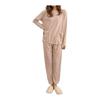 [Vincent House] Women's Pajamas, Top and Bottom Set, Room Wear, Sleepwear, Soft, Loose, Long Sleeve, Thin, Cute, Loose, Plain, Cardigan Pajamas,