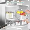 Contenants de stockage alimentaire 17 pièces pour l'organisation de la cuisine Comprend 7 couvercles 7 boîtes 3 paniers égouttoirs Idéal pour fruits et légumes
