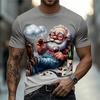 New Men Short-Sleeve T-Shirt 3D Print Casual Elderly People Pattern Summer Trendy Crew Neck Tee Outdoor Sports Y2k Man Clothing