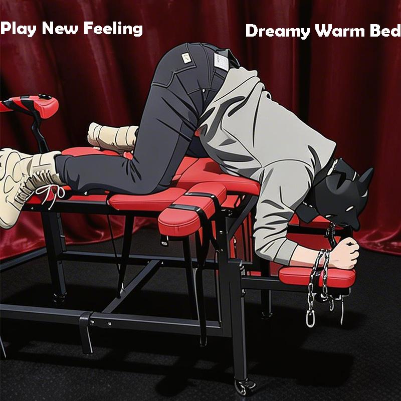 SM Restraint Furniture Large Adjustable Spanking Sex Bench Chair Couples Bondage Play Multi-Functional Sex Positioning Aid 18+