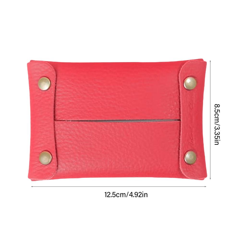 Convenient Tissue Storage Bag Essential Tissue Holder Dispenser Compact PU Leather Pouch for Hygienic Storage