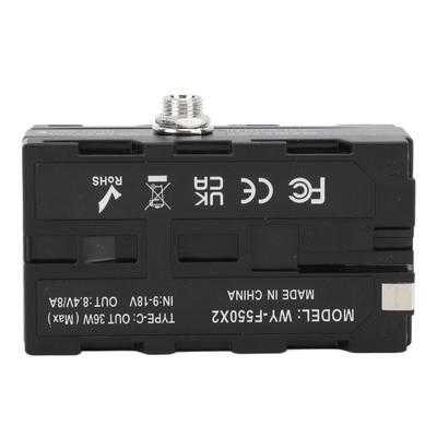 Dummy-Akku NP F970 F750 F570 F550 DC-Kuppler Dauerstromadapter mit DC-Schnittstelle für