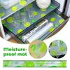4ST 45x30cm EVA Kylskåpsmatta Vattentät Tvättbar Matta Återanvändbar Bordsskydd Skåpsmatta Hyllor Kylskåpsmatta Heminredning