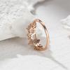 New diamond-encrusted water drop shape ring design simple niche ring ring for girlfriend gift