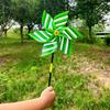 Colorful Polka Dot & Stripe Sequin Pinwheel Toy for Kids - Outdoor Fun