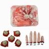 Horrifying Halloween Props Fake Bloody Heart Brain Rubber Organs for Party Decorations Human-Sized Torso & Bloody Body Parts