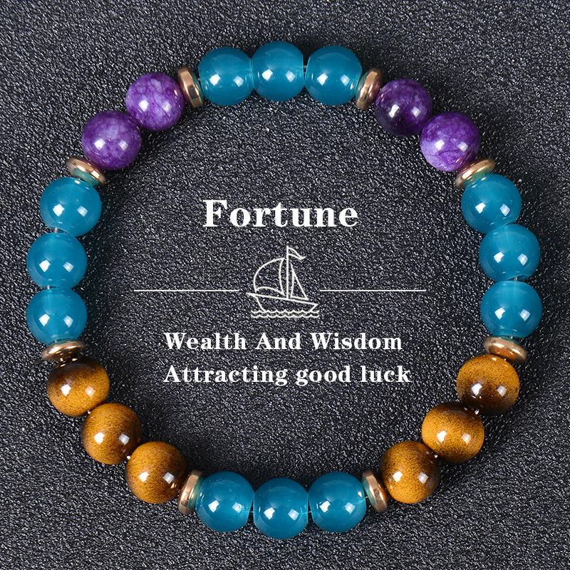 

Natural Stone Bracelet Tiger Eyes Stone Bracelets Men Women Charm Beads Bracelet Fortune Healing Money Wealth Bracelet