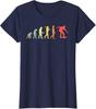 Retro Skating Evolution Gift For Skaters Skateboarder Ladies' Crewneck T-Shirt