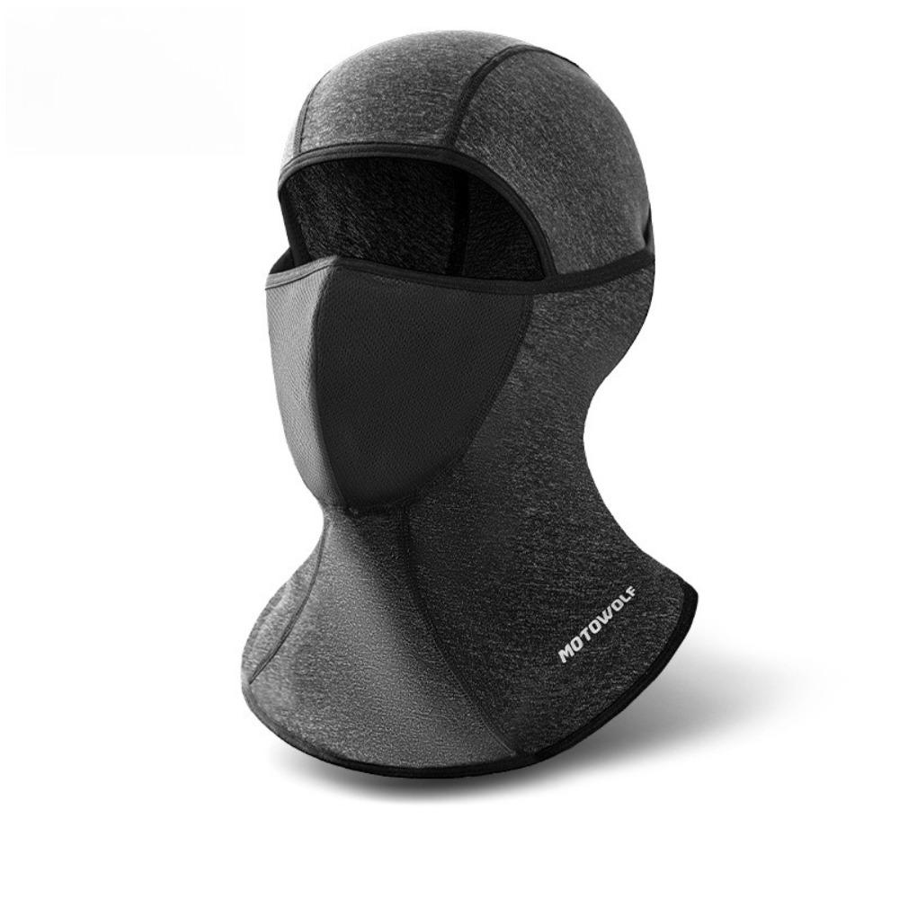Summer Ice Silk Motorcycle Riding Head Cover Dustproof Full-Face Sun Protection Mask with Long Neck Coverage for Outdoor Use