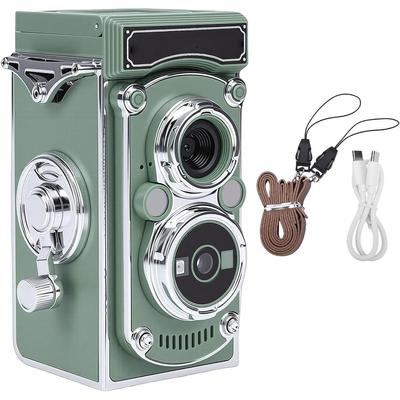 Jectse Vintage Digital Portable TLR Style Retro Video 24MP Autofocus Vlog Camera with Manual for and Adults Camera, 2.7K Joystick, Beginners, Teens,