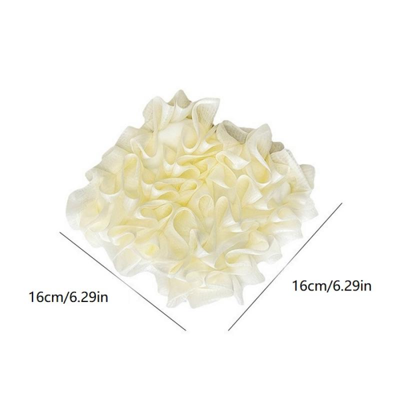 2 In 1 Bath Ball Towel Loofah With Drawstring Closure For Soap Soft Exfoliating Mesh Shower Sponge Skin Care Bathing Tool