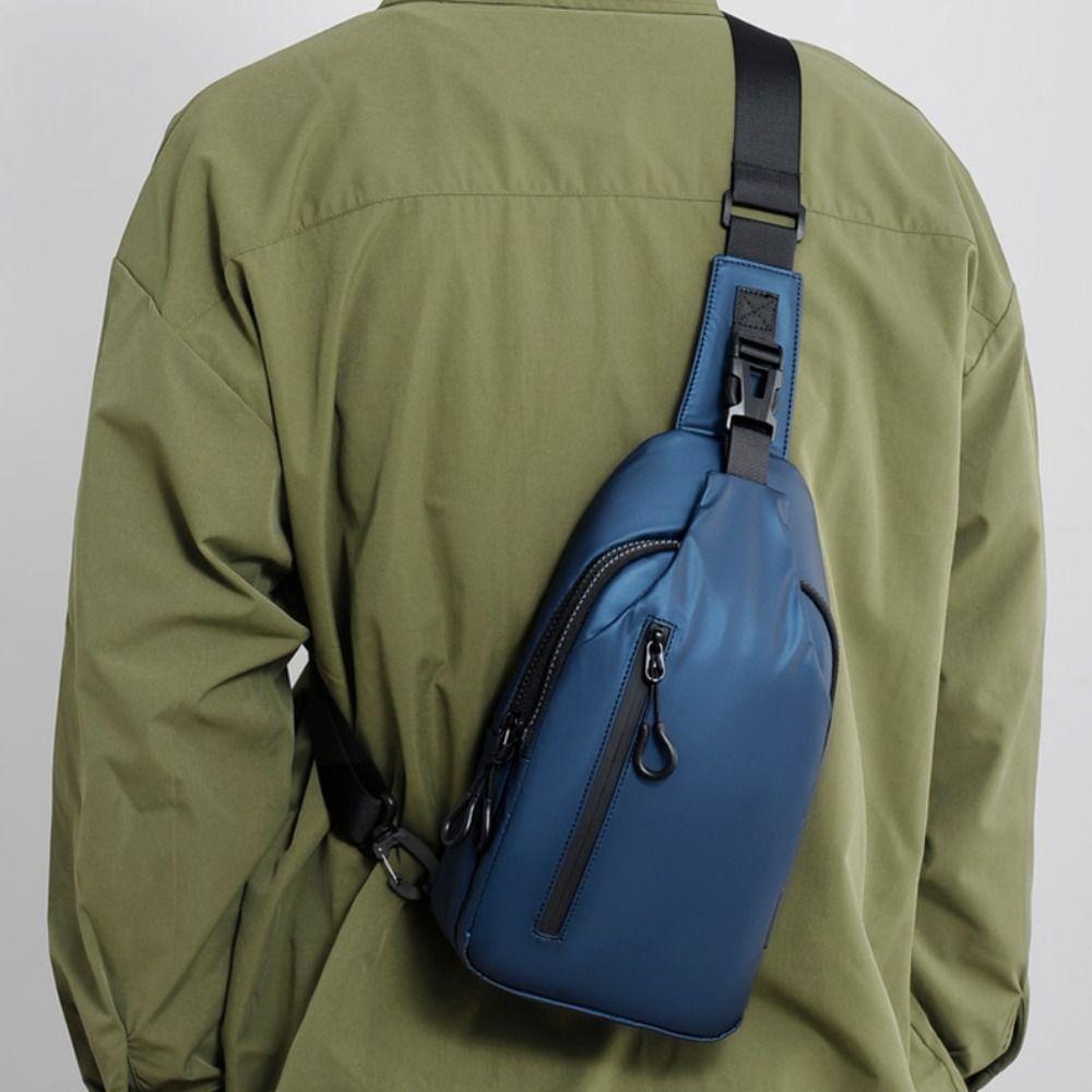 Oxford Cloth Men's Chest Bag Large Capacity Sports Walking Bag Outdoor Crossbody Bag  Cycling
