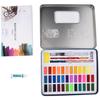 36 Colors Watercolor Paint Set Artistic Drawing Sets Watercolor Brush Pen PigmentsBlue