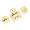 Box Lock Buckle Hinges Set Durable Rustproof Brass Corrosion Resistant Retro Style Wide Application Small Box Hinges