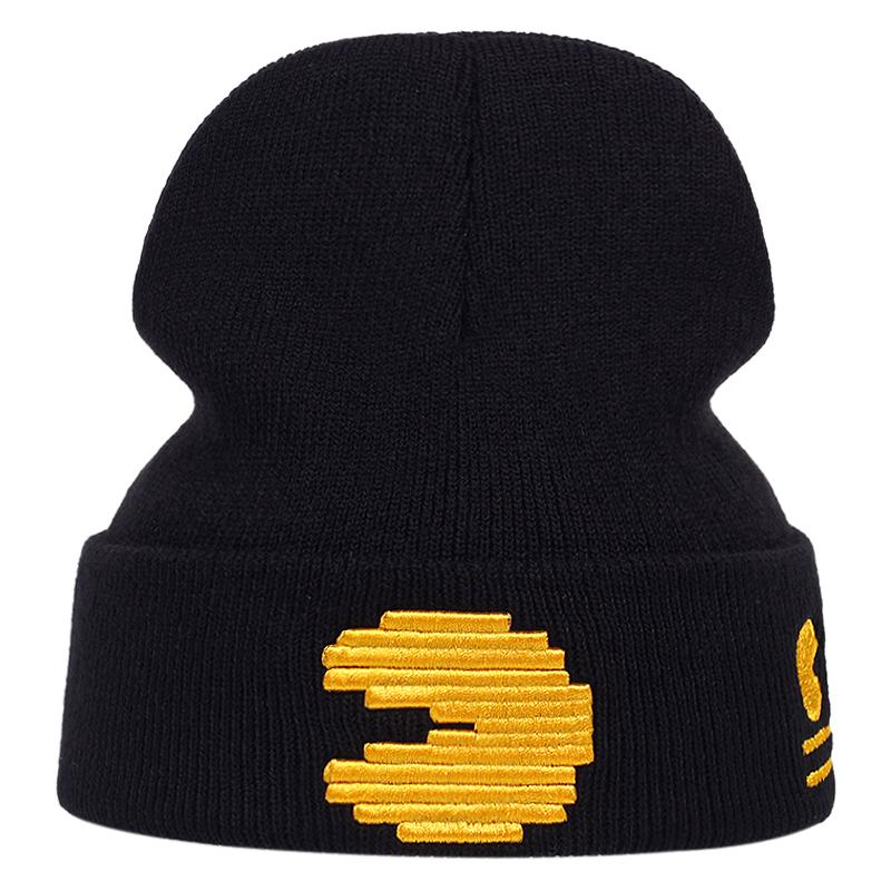 Cute Cartoon Game Embroidered Knitted Hat Men's and Women's Fashionable Outdoor Casual Hats Warm Beanies Cap Designer Caps