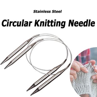 Sweater Knitting Sweater Knitting Tools Loop-Shaped Sweater Needle Stainless Steel Circular Knitting Needle Hollow