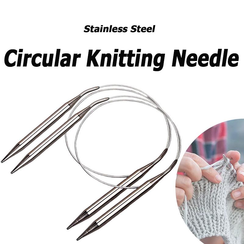 Sweater Knitting Sweater Knitting Tools Loop-Shaped Sweater Needle Stainless Steel Circular Knitting Needle Hollow