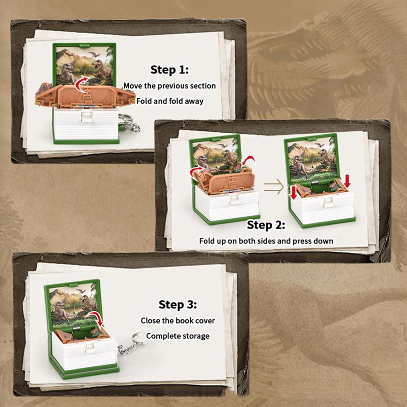 3D Mini Faltbuch Schlüsselanhänger Kinder Kinderspielzeug Angst Stressabbau Schloss Spielzeug Geburtstags Schmuck Geschenk Auto Schlüsselanhänger Schlüsselanhänger