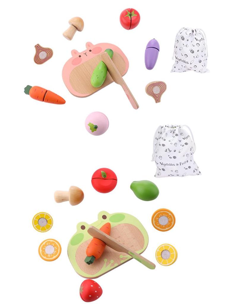 Figani Wooden Play Grocery Store for Kids - Educational Role Play Toys