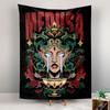 Medusa Tapestry Wall Hanging, Greek Mythology Snake Art, Dark Wall Decor for Bedroom Living Room Dorm