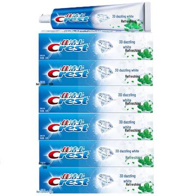 Crest 3D White Fresh Breath Gum Care Toothpaste 6-Pack
