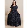 Indian Cotton Breathable Night Gown Women Designer Lightweight Maxi Nighty