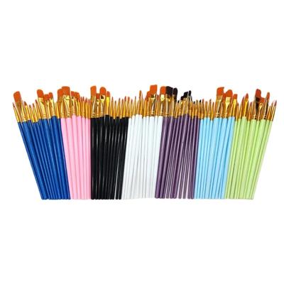 10 sztuk/zestaw Plastikowy pędzel do malowania Nylonowe włosy do malowania olejem Rysowanie linii Długopisy Pędzle Artystyczne Artykuły Szkolne