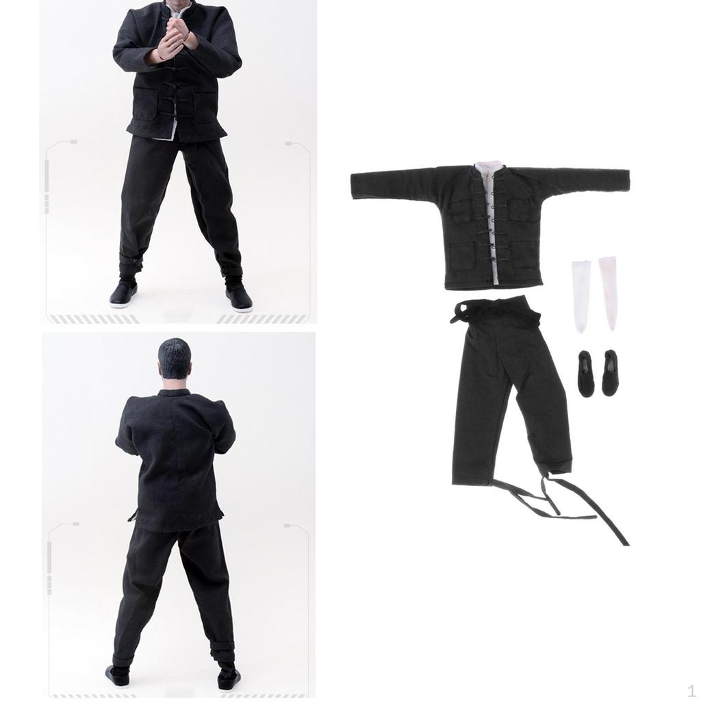 1/6 Scale Chinese Costum Clothing Set for 12 Inch Figure Soldier Body Parts